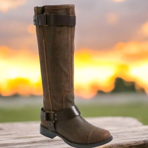 Ugg- Dree Knee High Leather Boots - Picture 1 of 10